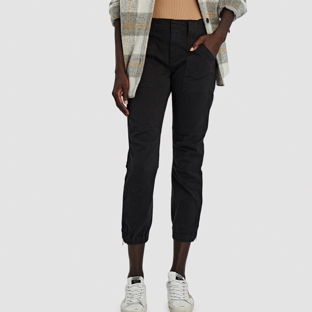 Frame Denim Black Cropped Pants